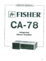 Fisher CA-78 - Service Manual 